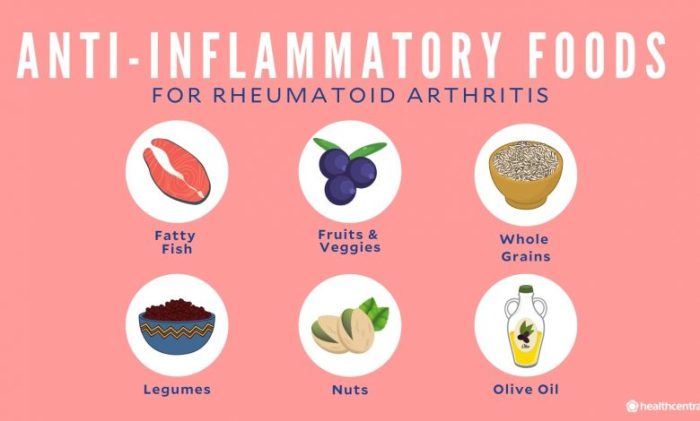 Anti inflammatory diet for rheumatoid arthritis