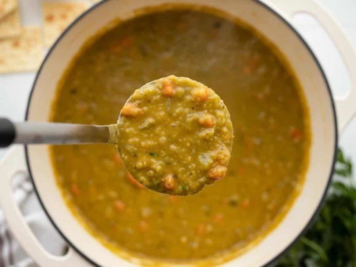 Split pea soup diet