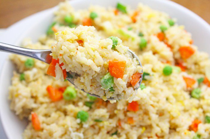Vegetable fried rice recipe